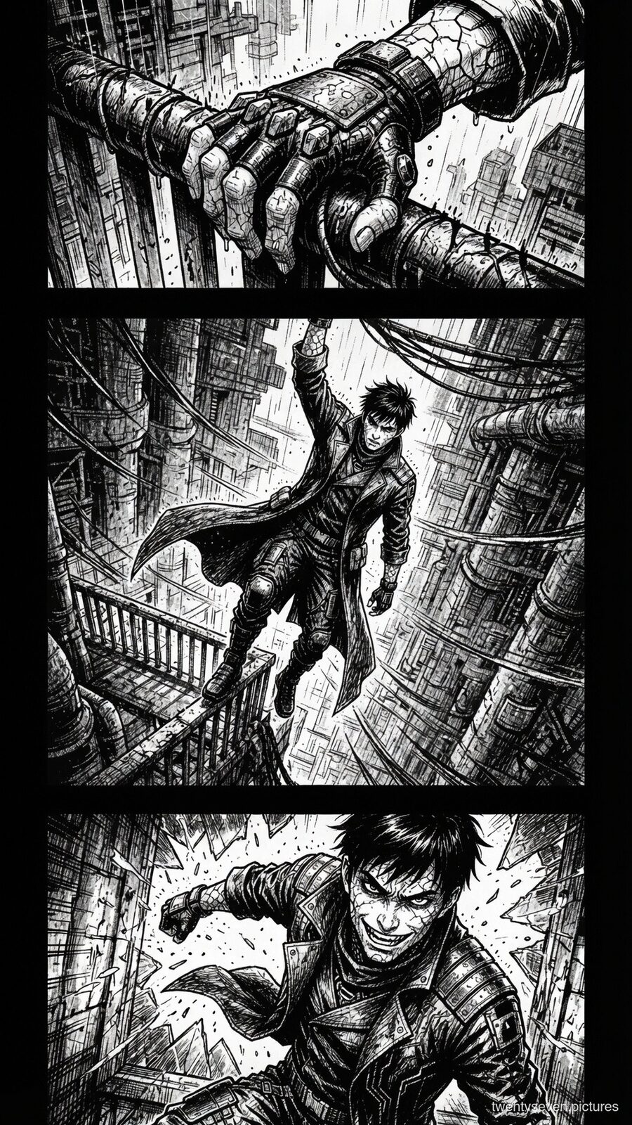 Jax — multilingual cyberpunk netrunner toon by 27 Pictures
